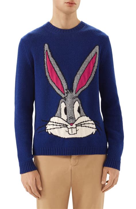 bugs bunny sweater gucci|gucci bugs bunny wool sweater.